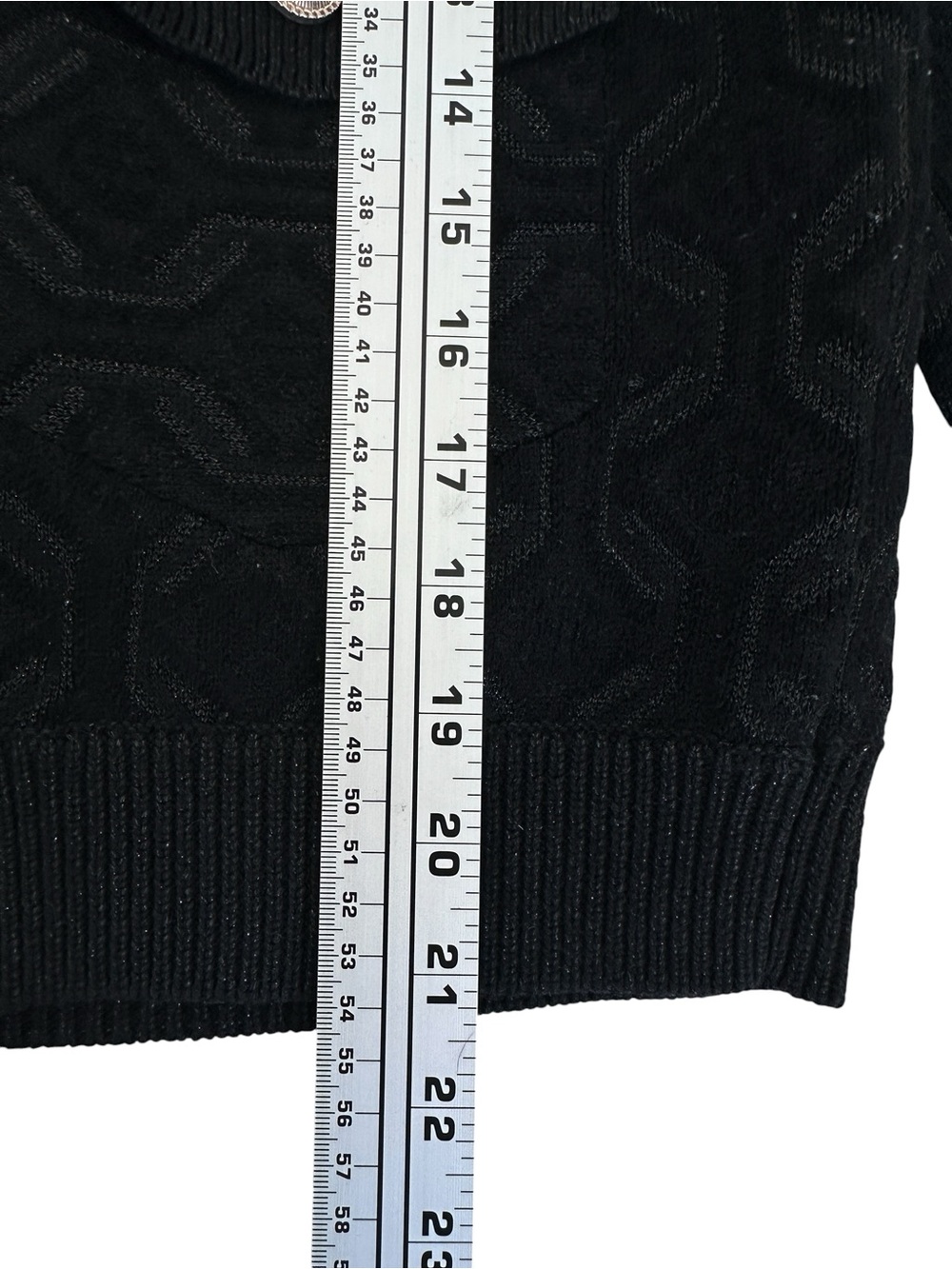 Maje Monserra Cardigan Black Textured Knit Gold Buttons Parisian Chic 2 M - Picture 16 of 16